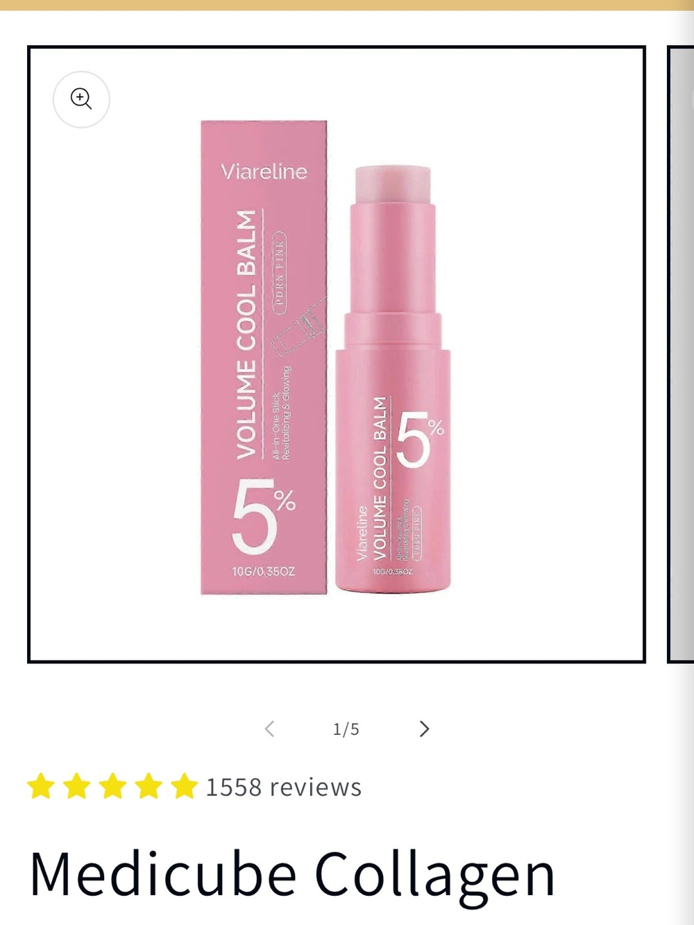 Medicube PDRN Pink Collagen Volume Multi Balm - Volufiline 5 %.